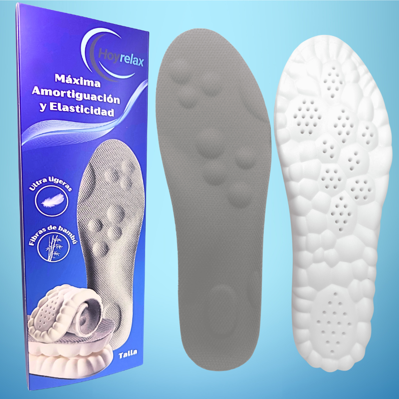 Plantillas ortopédicas de masaje y absorción de impactos Hoyrelax - OFERTA 2X1