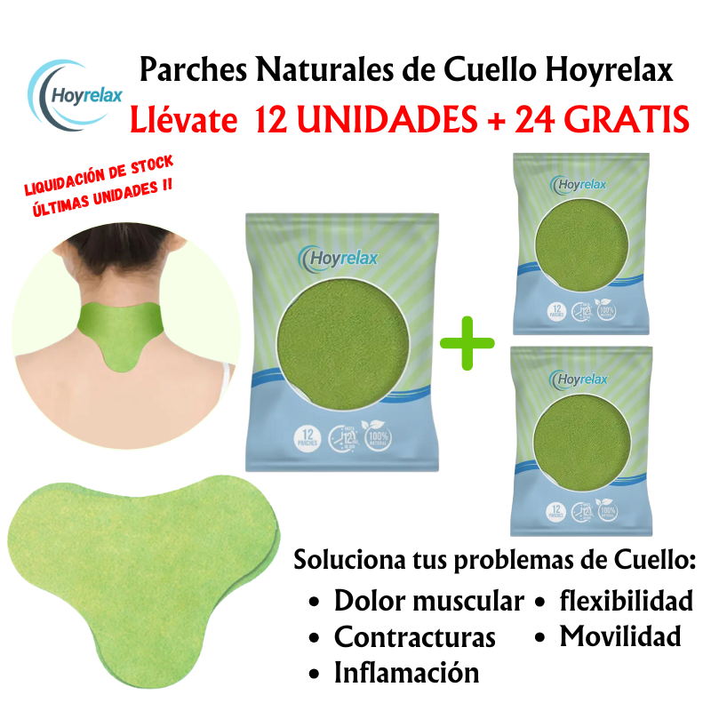 Parches naturales de Cuello Hoyrelax