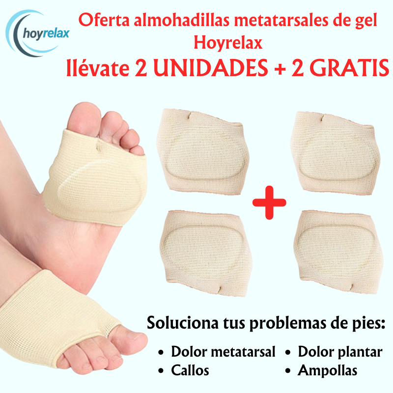 Almohadillas metatarsales Hoyrelax más 2 unidades gratis