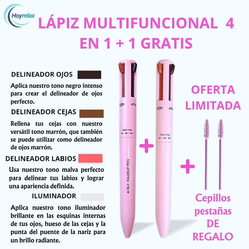 Lápiz multifuncional 4 en 1 + 1 GRATIS