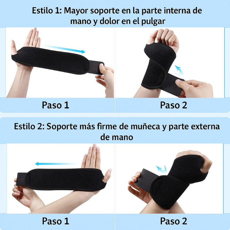 Muñequeras Ortopédicas Hoyrelax - 1 Unidad + 1 Gratis