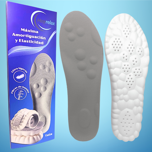 Plantillas ortopédicas de masaje y absorción de impactos  Hoyrelax - OFERTA 2X1