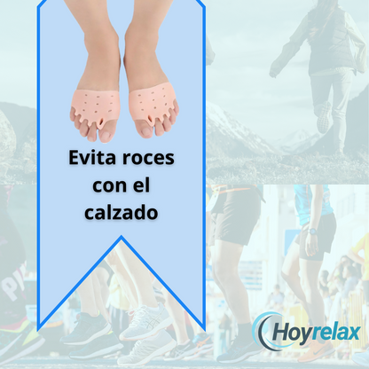 Almohadillas terapéuticas con separador de dedos Hoyrelax más 2 unidades gratuitas