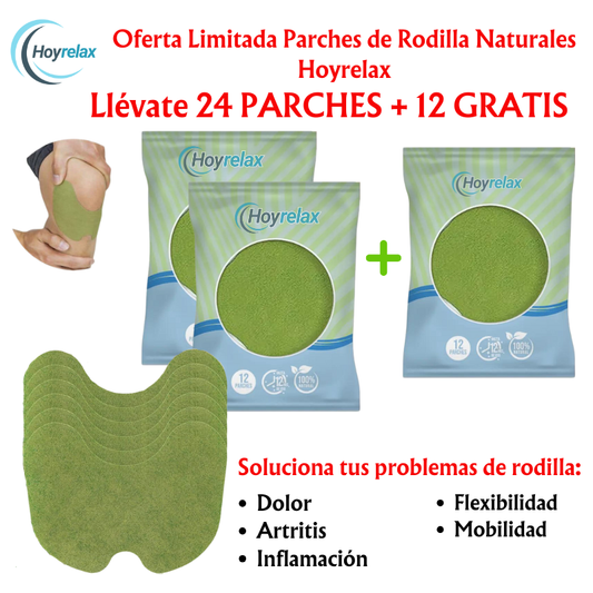 Parches naturales de Rodilla Hoyrelax
