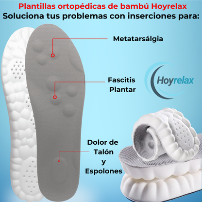 Plantillas ortopédicas de masaje y absorción de impactos  Hoyrelax - OFERTA 2X1