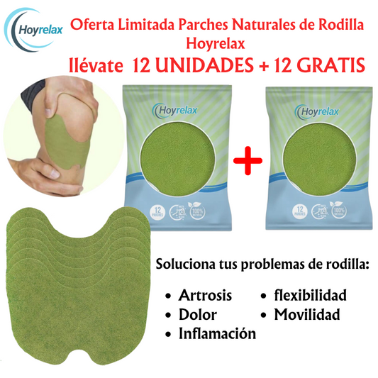 Parches naturales de Rodilla Hoyrelax